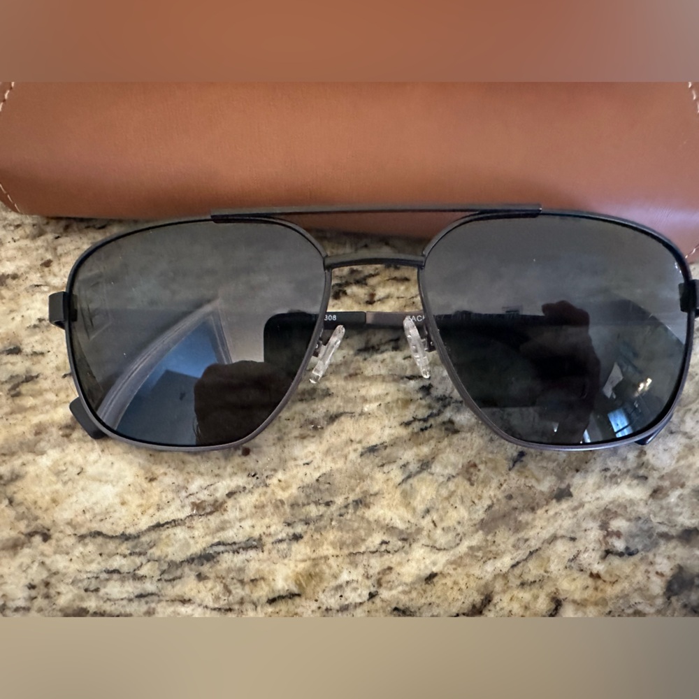 Ben Sherman Tan Leather Eyewear Pouch